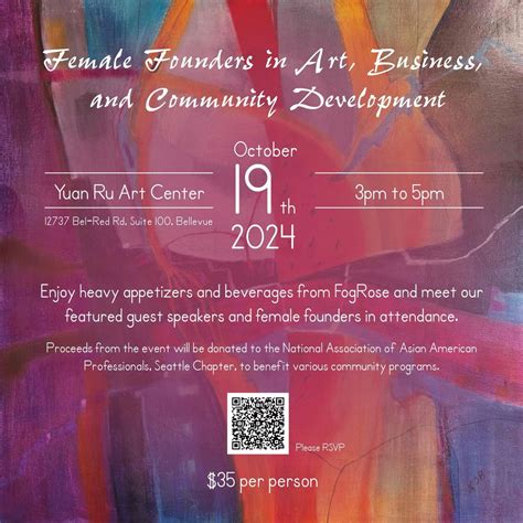 Female Founders - A Celebration, Yuan Ru Art Center - Bellevue , 19 ...