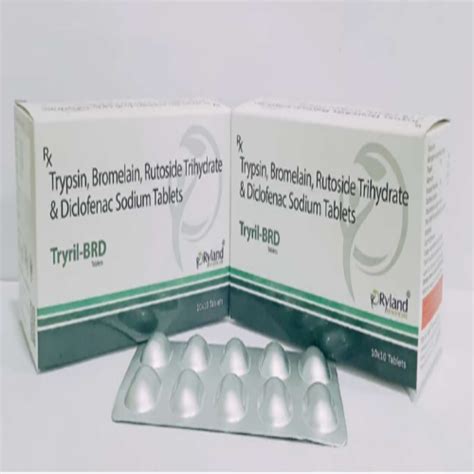 Tryril BRD - Trypsin, Bromelain, Rutoside Trihydrate & Diclofanac ...