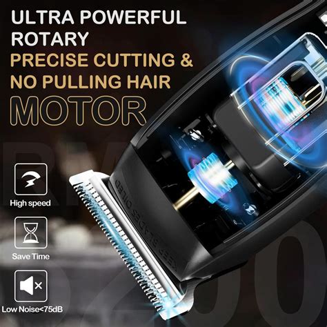 Cheap Hair Clippers Cordless Rechargeable Hair Trimmer LED Display ...