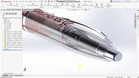 SolidWorks Rectangular Pen 的图像结果