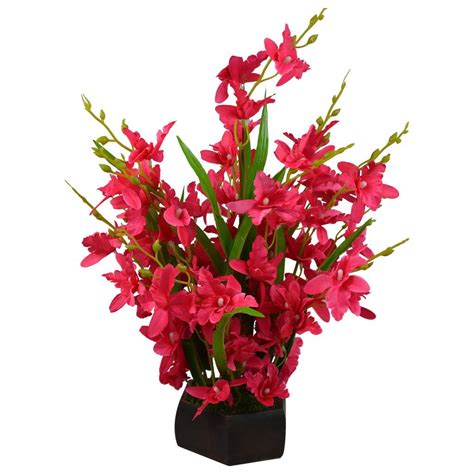 Buy Thefancymart Artificial Irish Flowers 30 cms/12 inchs with Wooden ...