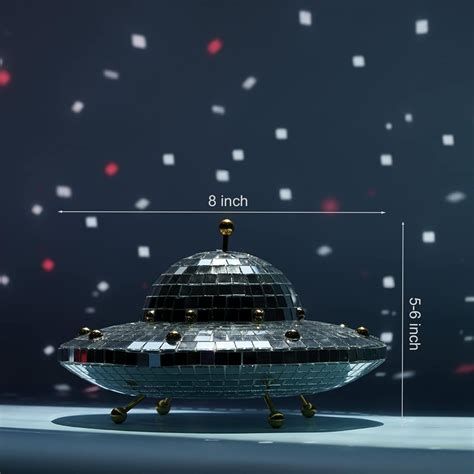 Buy Disco Ball UFO-Shaped Disco Ball for Room Decor Mirror Disco Ball ...