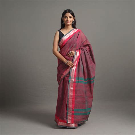 Buy Kacheta Zari Dobby Cotton Handloom Saree Online at iTokri.com ...