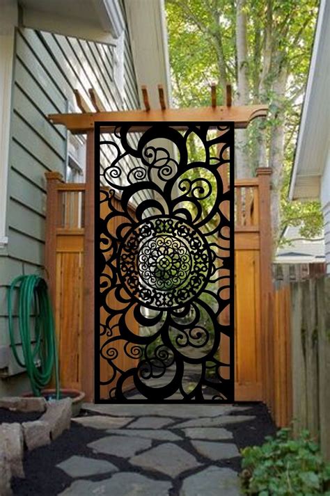 Metal Entry Gate Garden Metal Gate Decorative Pedestrian Gate - Etsy ...