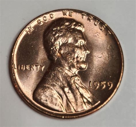 1959 Lincoln Cent MS-64 (Near Gem) RED - For Sale, Buy Now Online ...