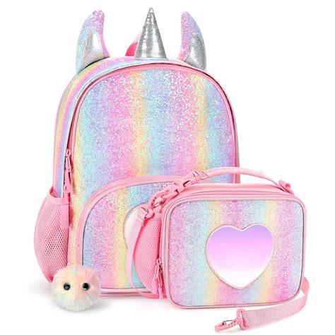 mibasies Girls Backpack for Kids, Unicorn Toddler Backpack for Girls ...
