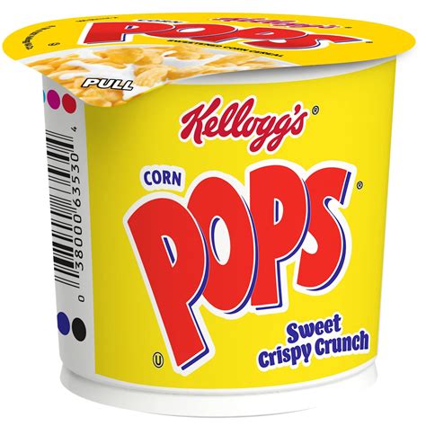Kellogg's Corn Pops Cereal Cup | Single Serve Original 1.5oz Cup | 8 ...