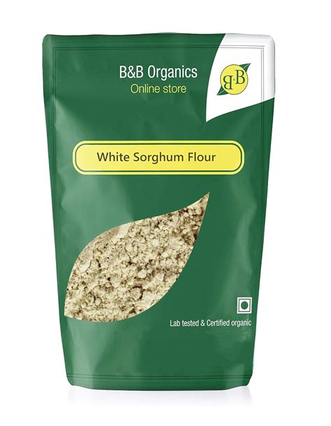 B&B Organics White Sorghum Atta Jowar,(5 kg) /Traditional Millet Flour ...