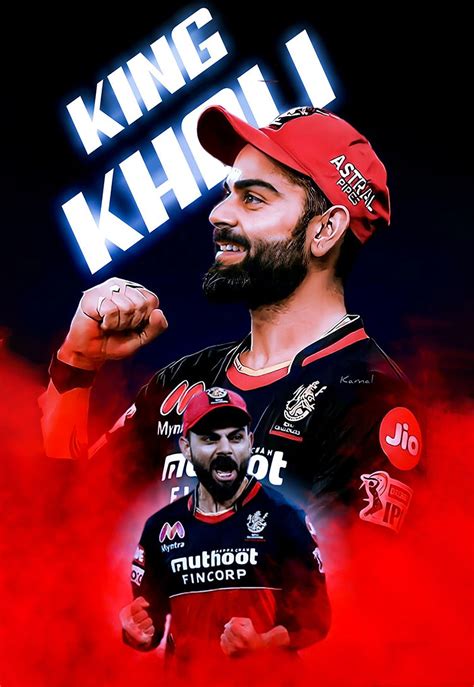 King Kohli Play Bold | RCB | Cricket Poster – Posterwa