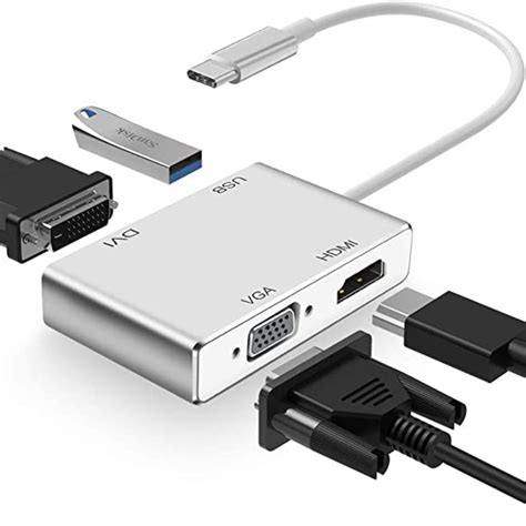 Usb Type C To Vga, Dvi, HDMI and Usb Adapter - Onside Technology Solutions