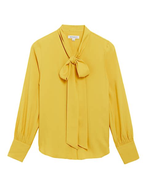 Buy Tie Neck Long Sleeve Blouse at Marks & Spencer