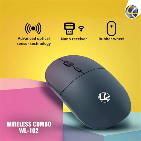 Lapcare WL-102 Wireless Keyboard and High Precision Mouse, 2.4GHz ...