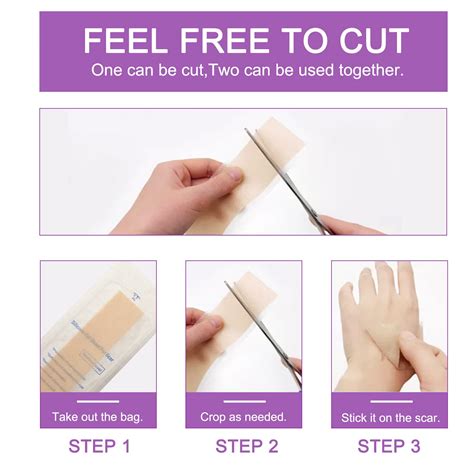 HANNEA Medical Soft Silicone Gel Tape for Scar Removal, Tear Silicone ...