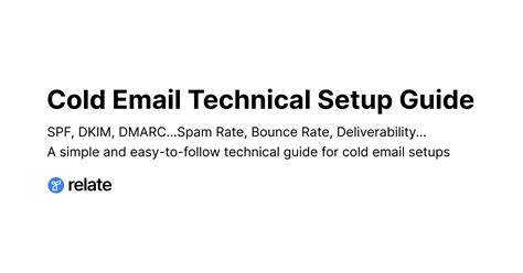 Cold email technical setup guide in 2024