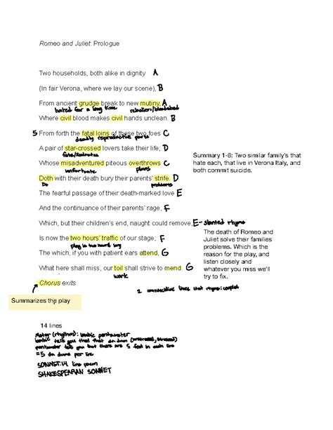 Julian Lopez - Romeo and Juliet Prologue - Romeo and Juliet: Prologue Two households, both alike ...