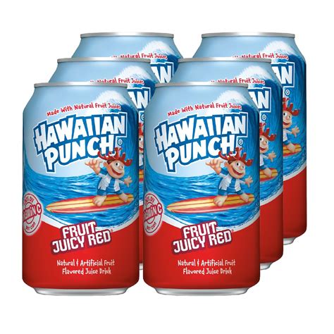 Amazon.com : Sipbox Hawaiian Punch Fruit, 12 oz Cans. 6 Pack / 12 Pack ...