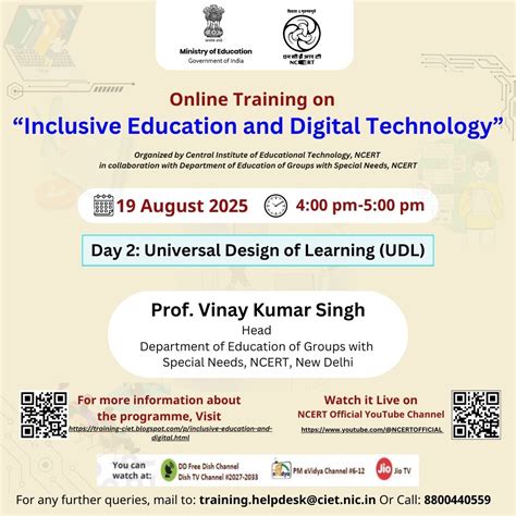 Inclusive Education and Digital Technology | Central Institute of ...