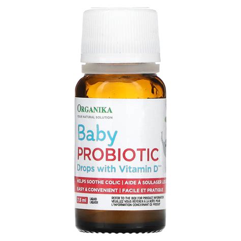 Organika, Baby Probiotic Drops with Vitamin D, 0-3 Years , 0.25 fl oz ...