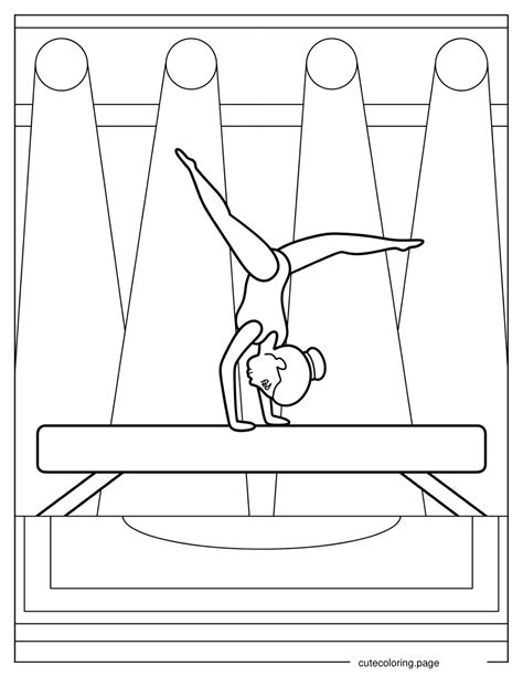 Gymnastics Coloring Pages(20+ free printable coloring pages) | Cute ...