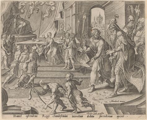 Daniel revealing the fraud of Bel’s priests, nr 5-10 from the series ...