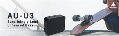 Maono AU-U3 Portable Bluetooth Wireless Speaker with Extra Bass, Mic ...