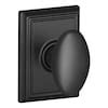 Schlage Siena-Addison Matte Black Interior/Exterior Hall/Closet Passage ...