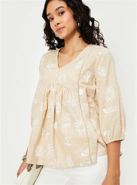 Buy Kalki x Max Women Printed Flared Tunic Online at just Rs. 599.0 ...