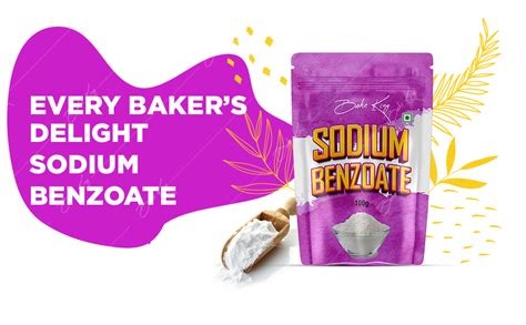BAKE KING Sodium Benzoate 100gm | Food Grade | Food Preservative ...