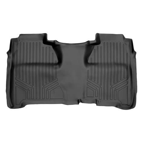 MAXLINER Floor Mats 2nd Row Liner Black for Crew Cab 2014-2018 ...