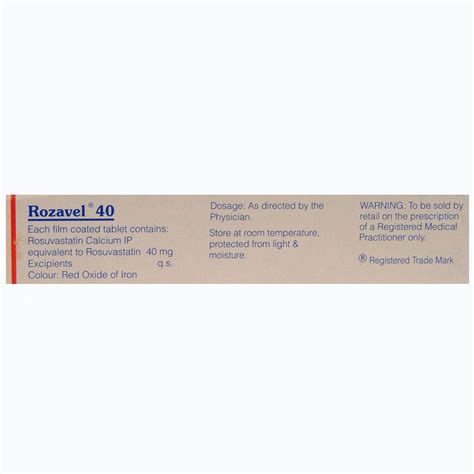 Rozavel 40 Tablet | Uses, Side Effects, Price | Apollo Pharmacy