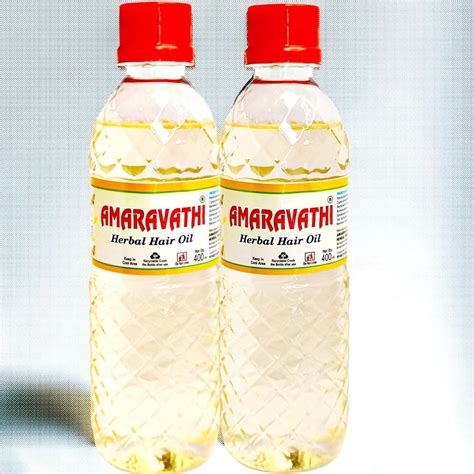 Buy AMARAVATHI HERBAL COOLING HAIR OIL 400ml x 2 Online at Low Prices ...
