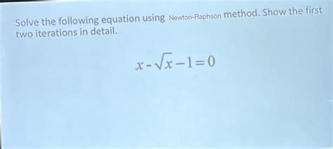 Image result for Solve Equation Using Newton-Raphson Method