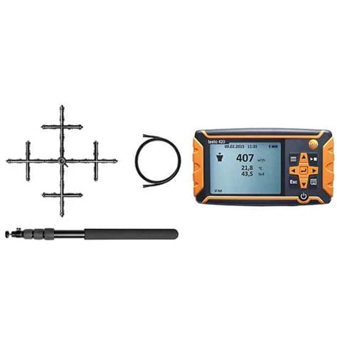 Testo Airflow Veolcity Matrix with 420 manometer from Cole-Parmer India