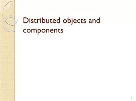 Image result for Distributed Objects