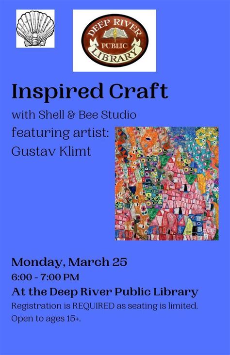 Shell & Bee Inspired Craft: (Gustav Klimt)-- Registration Required ...