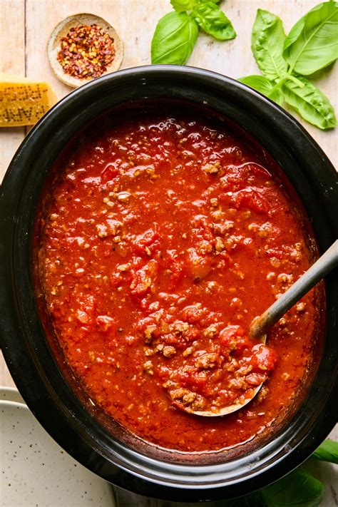 Slow Cooker Spaghetti Sauce