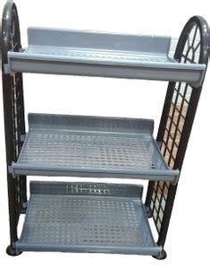 waano Fruits/Vegetables Kitchen Rack Plastic -3 layer-3 tier plastic ...