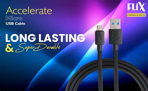 FLiX (Beetel USB to Micro USB PVC Data Sync & 2A Fast Charging Cable ...