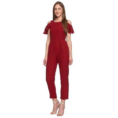 Buy Latin Quarters® Womens Round Neck Solid Jumpsuit at Amazon.in