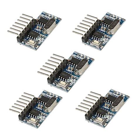 3NH® S1 5Pcs 315Mhz/433Mhz Rf Relay Receiver Module Learning Code 1527 ...