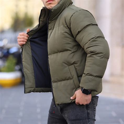 Brandon Waterproof + Windproof Puffer Jacket // Olive Green (Small ...
