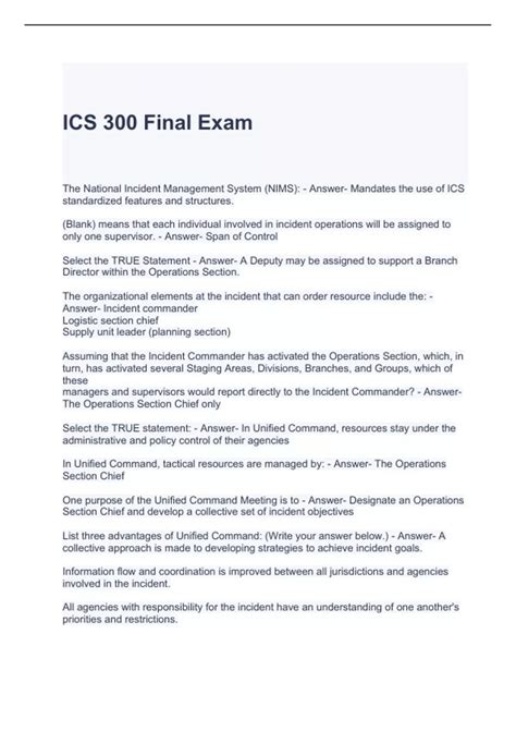 Image result for ICS 300 Exam Prep