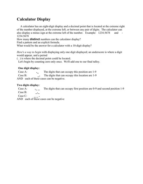 Image result for Calculator Display Example