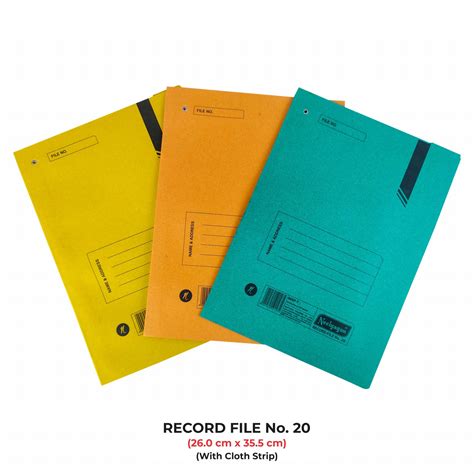 Record file ( Tag File ) - Thin (Plain & Binding Cloth Strip) – Neelgagan