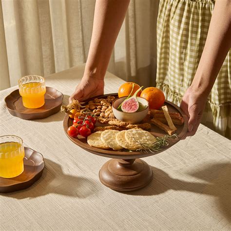 Shop Wooden Cake Stand With Glass Cloche – Amaara Home