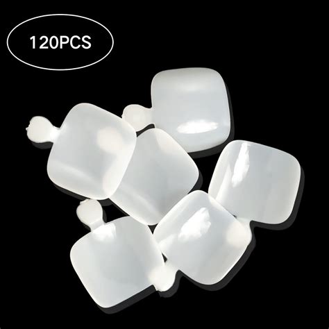 Buy Ranrose Acrylic Fake Toenail Tips 120PCS Full Cover Artificial ...