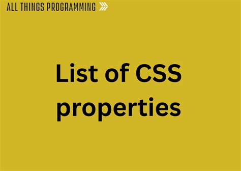 Image result for Basic Properties of CSS