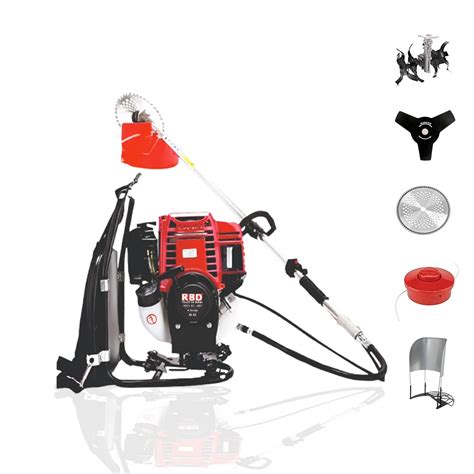 RBD 50cc Backpack Brush Cutter Machine 4 Stroke | Weed Cutter with 80T ...