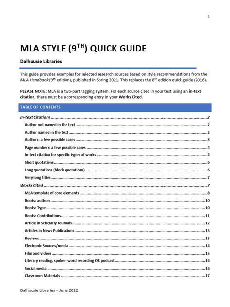 Image result for MLA Style Guide PDF