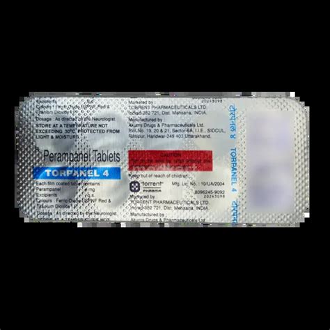 TORPANEL 4MG TABLET 10'S Price, Uses, Side Effects & Substitutes | Medkart